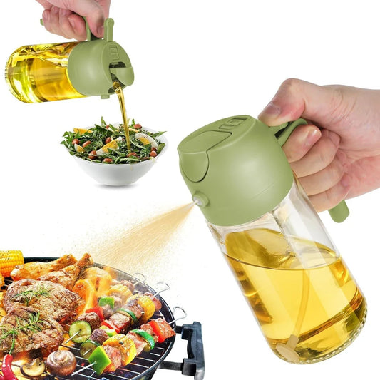 2 in 1 Olive Oil Sprayer and Oil Dispenser for Kitchen, For Home, 500 mL