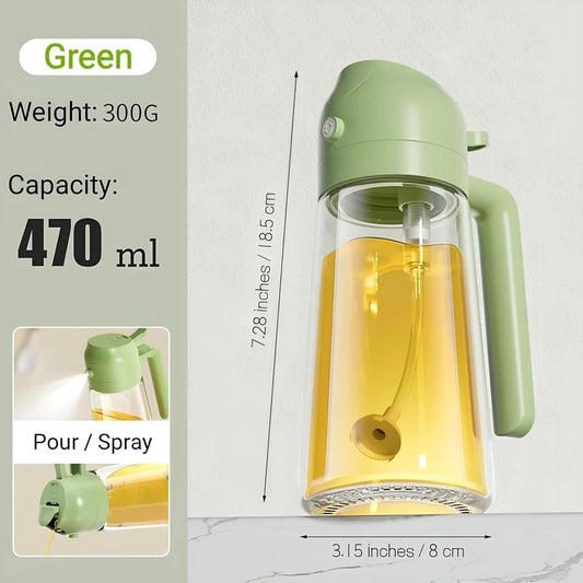 2 in 1 Olive Oil Sprayer and Oil Dispenser for Kitchen, For Home, 500 mL